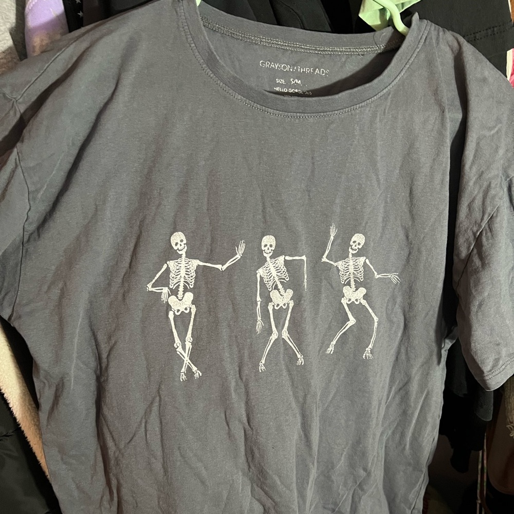 Skeleton dancing shirt